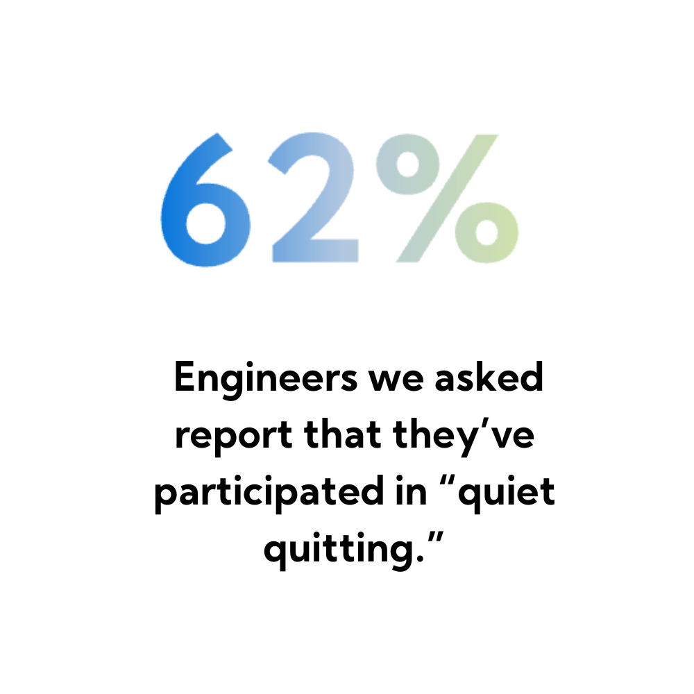 Engineers are participating in quiet quiting